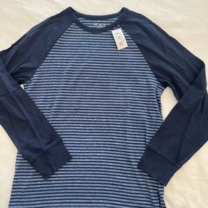 Children’s Place Navy Striped Shirt- brand new with tags